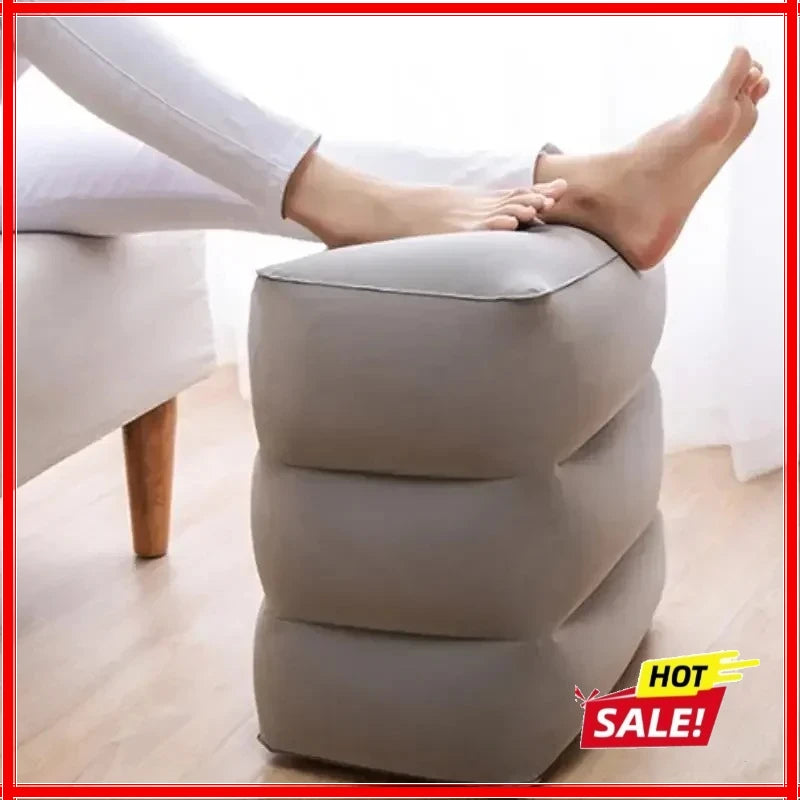 Inflatable Travel Footrest Pillow – Airplane, Car & Bus Inflatable Travel Footrest Zpaxo