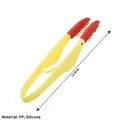 Pet Grooming Tools Dog Eyes Comb Pet Tear Silicone Remover Comb Cleaning Brush for Small Cat Dog Zpaxo YELLOW