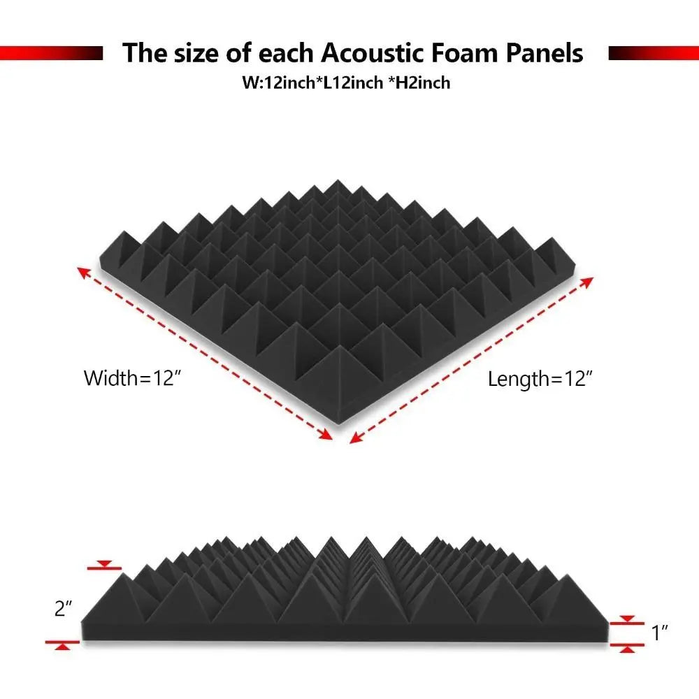 Soundproof Noise Insulatio Flame-retardant Studio Acoustic Foam Sound Treatment Panel Sound-Absorbing Foams Soundproofing Foam Zpaxo