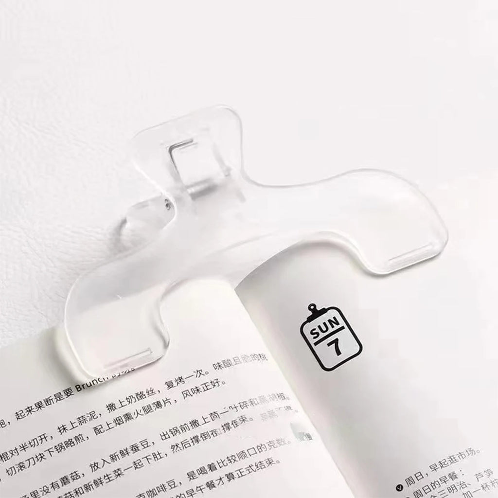 Extra Large Transparent Book Clip Plastic Page Holder for Reading Study Office Classroom Bookmark Stationery Zpaxo