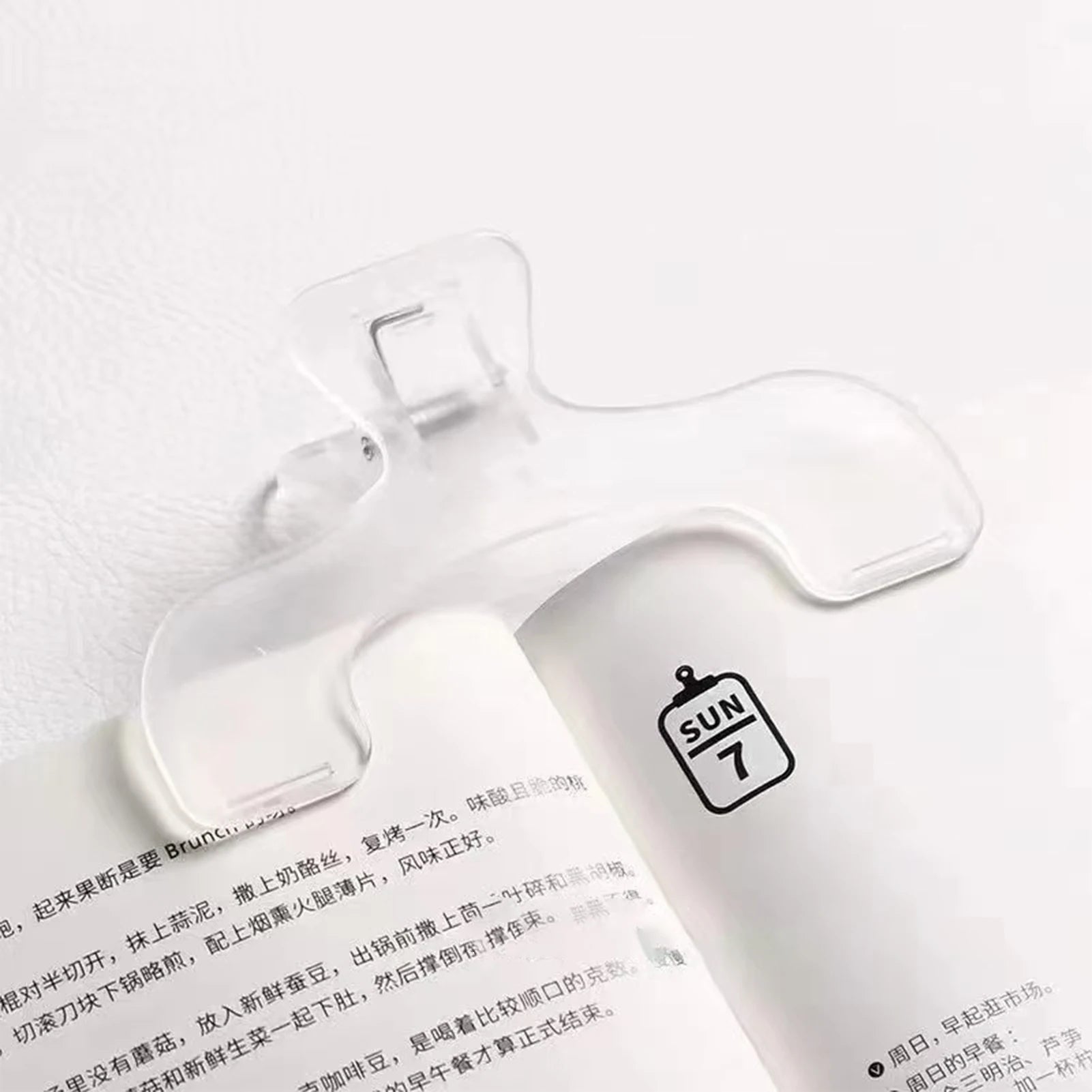 Extra Large Transparent Book Clip Plastic Page Holder for Reading Study Office Classroom Bookmark Stationery Zpaxo
