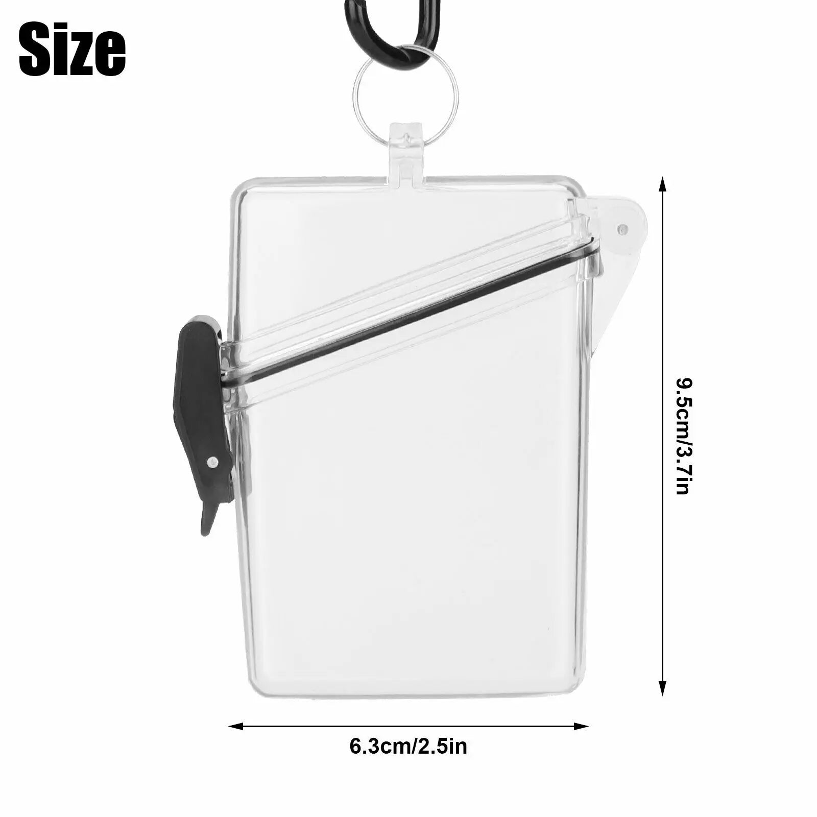 Waterproof Clear Badge Case ID&Credit Card Cash Holder Transparent