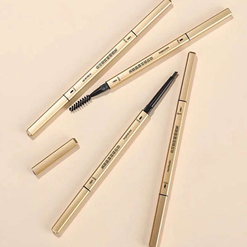 Double Headed Rotable Eyebrow Pen Waterproof Matte Pencil Makeup Zpaxo