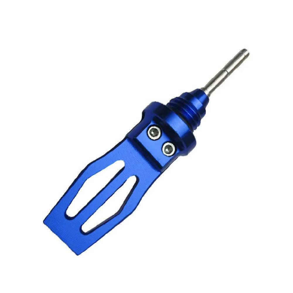 CNC Precision Motorcycle Engine Oil Dipstick Professional Universal Zpaxo Blue