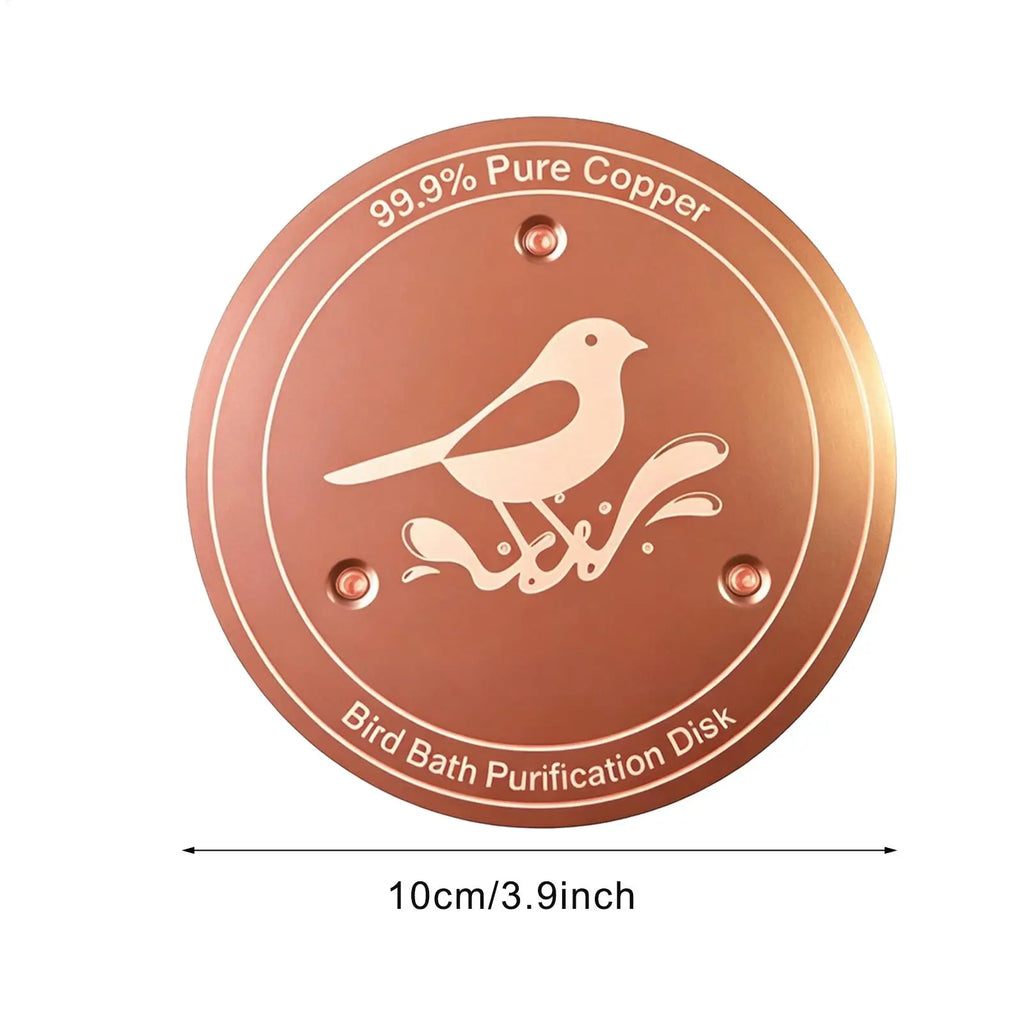 Bird Bath Copper Birdbath Purifier Triple-point Support Disk Zpaxo