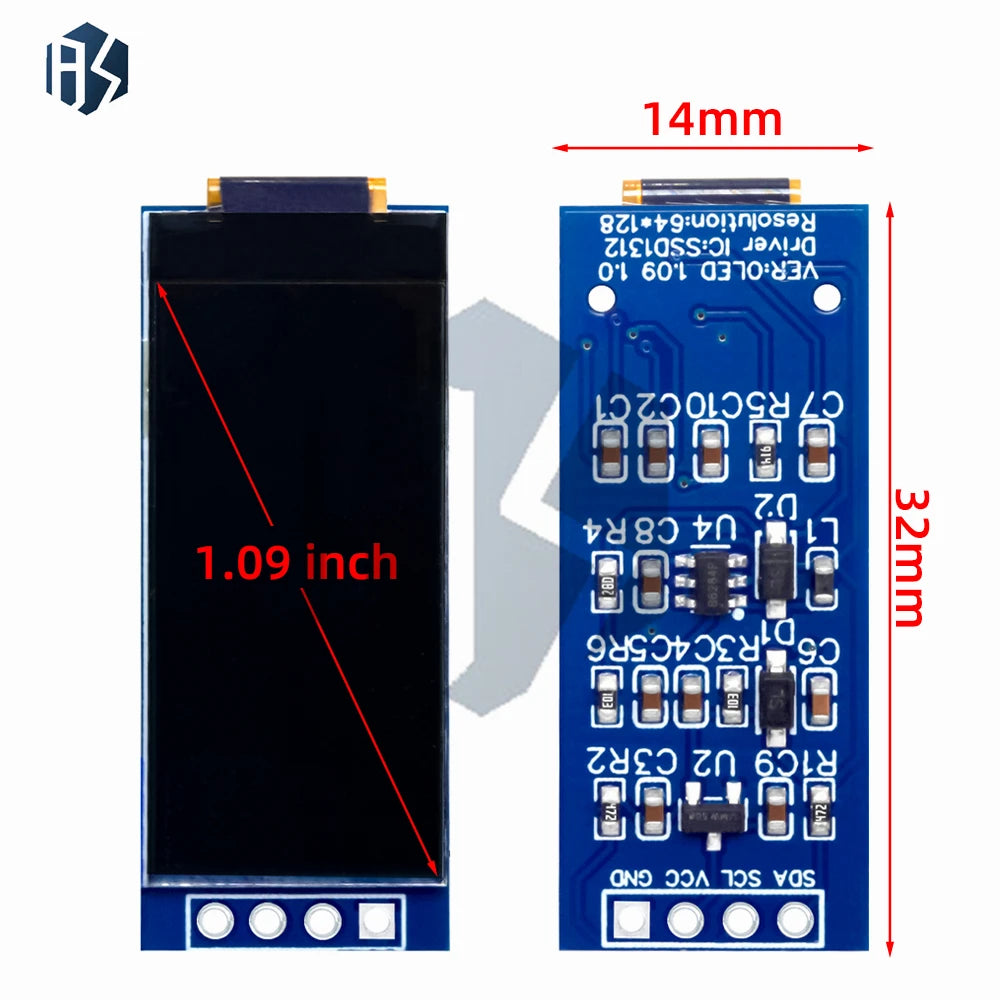 OLED Display 1 1-inch SSD1312 64X128 12864 IIC Arduino Zpaxo