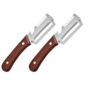 3in1 Vegetable Peeler Stainless Steel Wooden Handle Bottle Opener