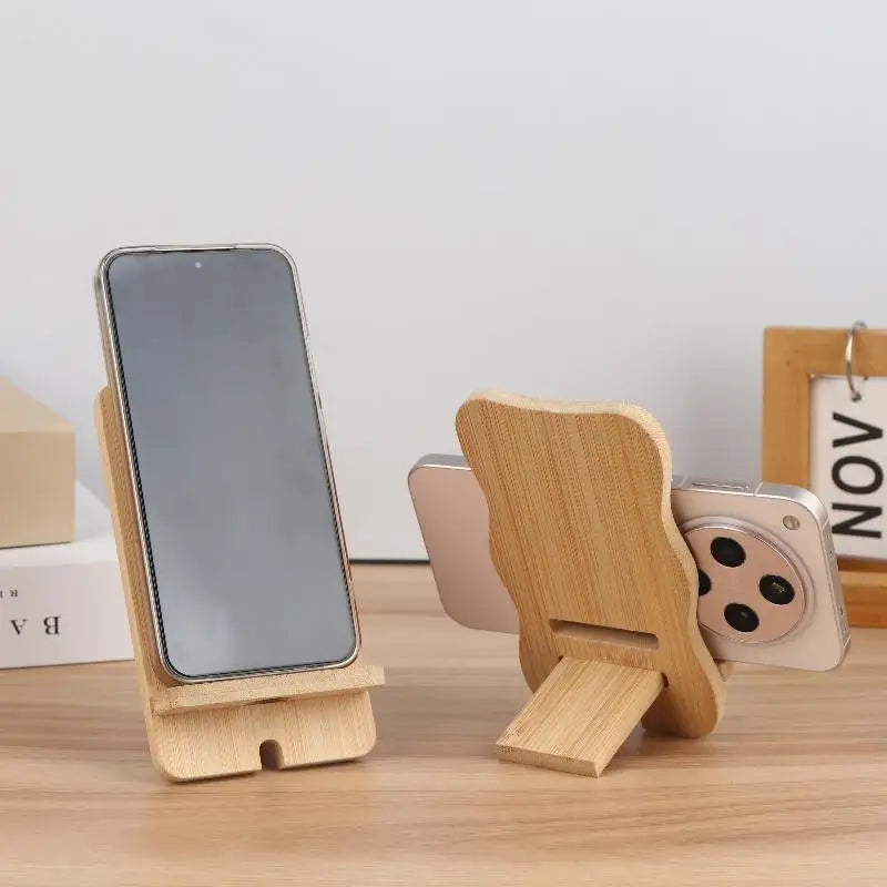 Wooden Desktop Phone & Tablet Stand – Universal Holder