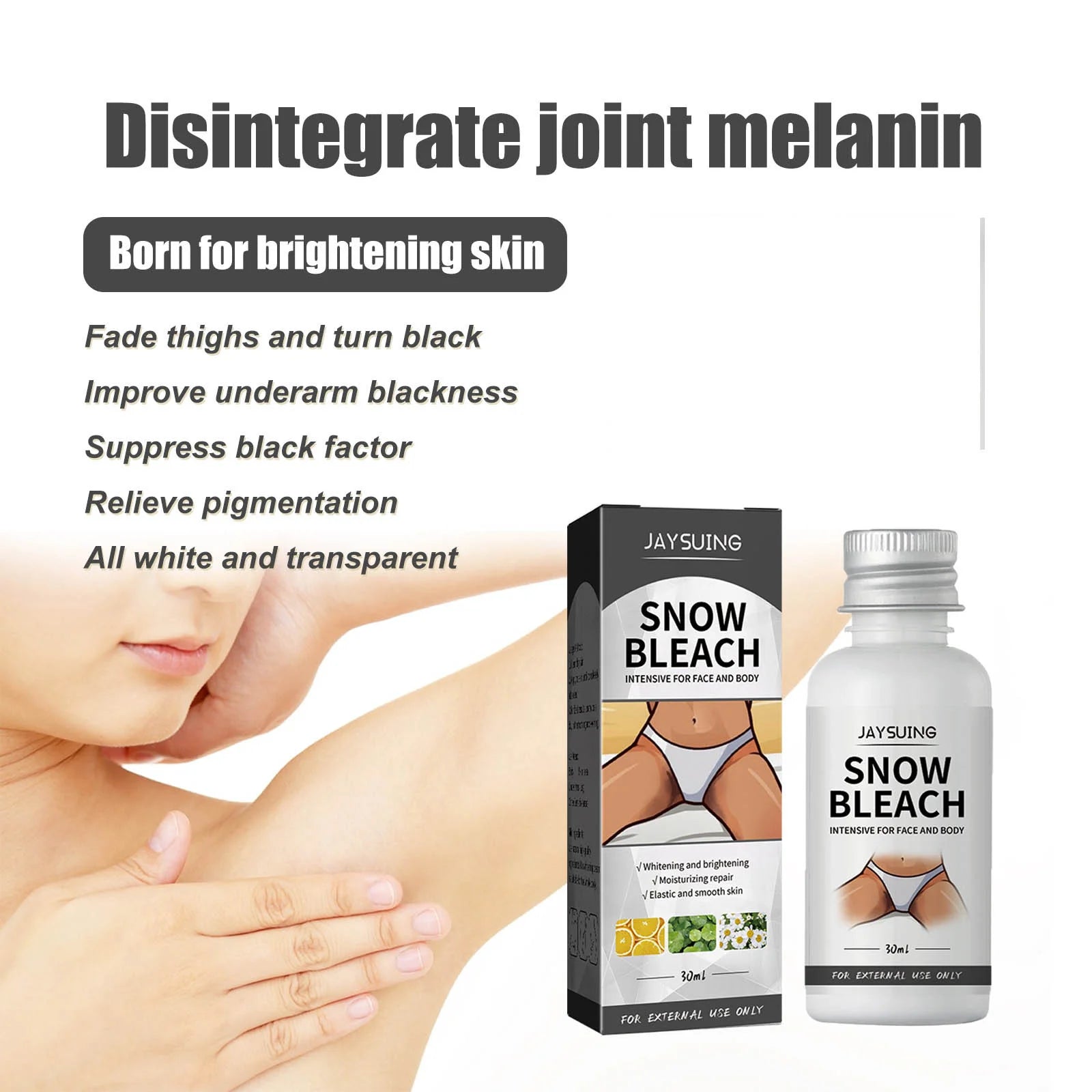 Jaysuing Body Whitening Bleach Cream – Dark Spots 30ml Skin Brightening Cream Zpaxo