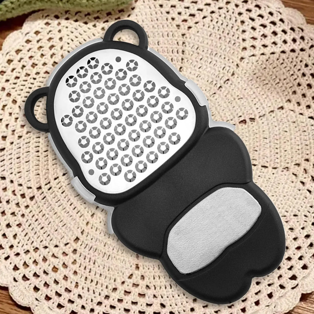 Foot Callus Remover Stainless Steel Bear-shaped Portable Grinder Dead