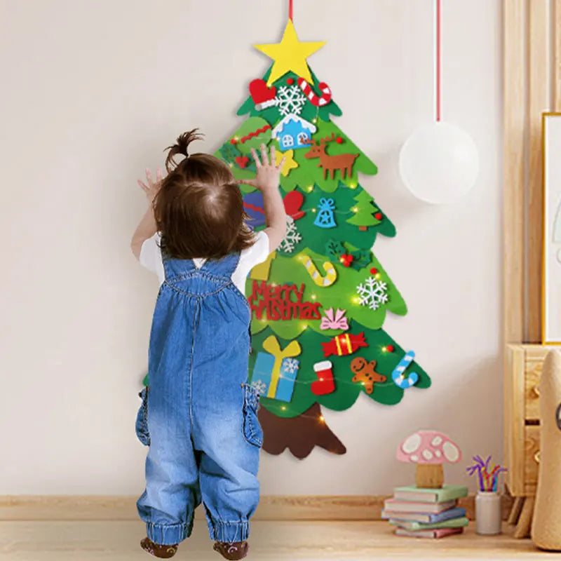 Felt Christmas Tree Kids 3 2ft My First Toddlers 34 Ornaments Wall