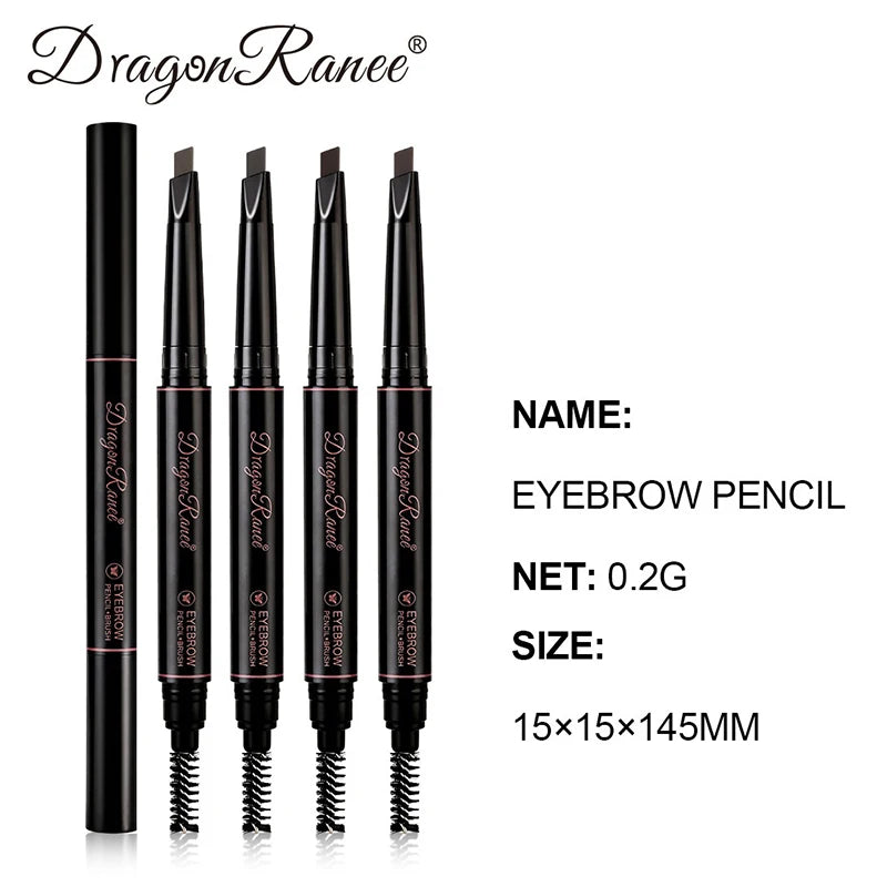 Extremely Fine Double-headed Waterproof Eyebrow Pencil Lasting Matte Eyebrow Pen Makeup Brown Eye Brow Pencil for Beginner Zpaxo