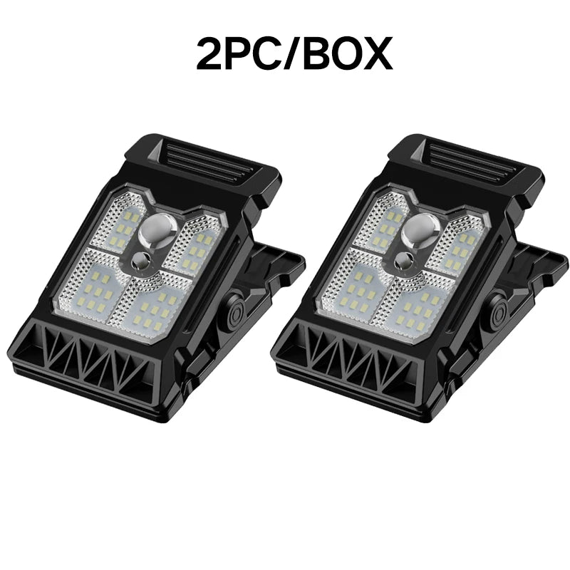 Solar Powered Courtyard Lamp Household Garden Lighting Human Body Zpaxo black 2PCS-