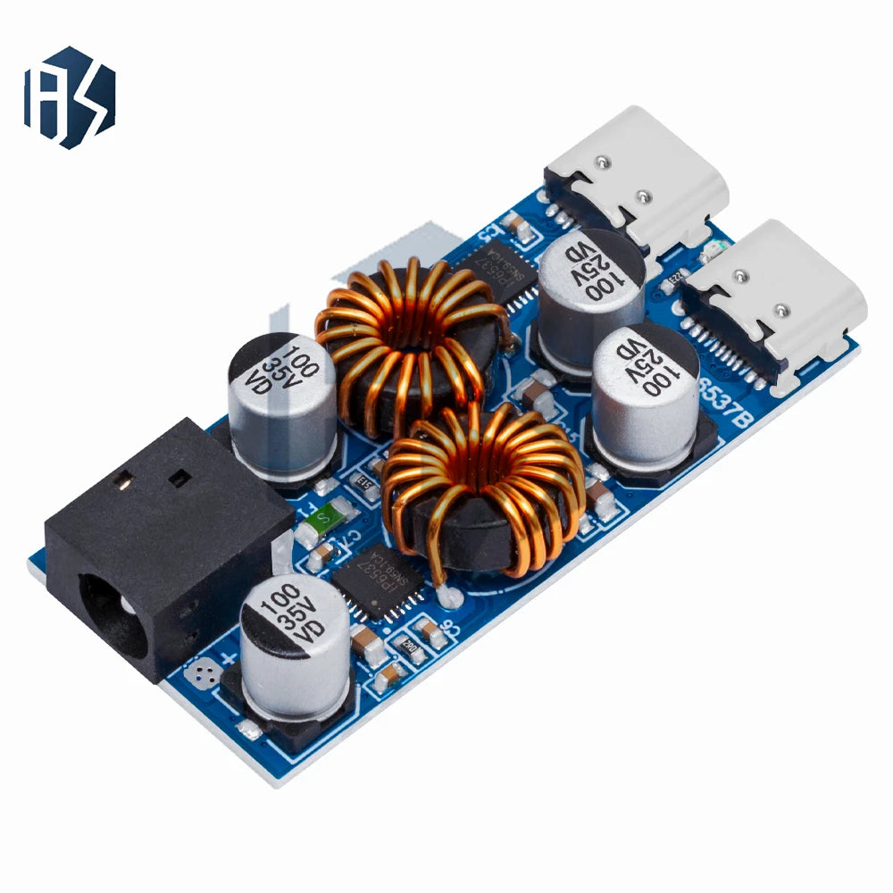 30W Dual USB-C PD 3 0 QC3 Fast Charging Module 5V-12V 3A Intelligent Zpaxo