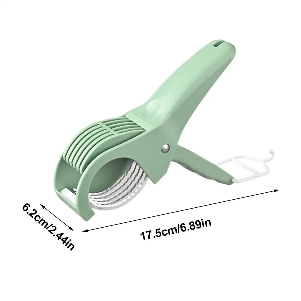Stainless Steel Manual Slicer Fruit Vegetable Press Sausage Salad Zpaxo Green