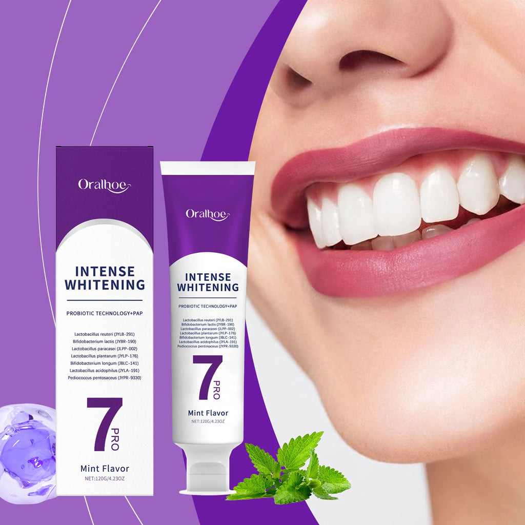 Purple Hydroxyapatite Whitening Toothpaste Removal Plaque Stain Dental Bleaching Cleaning Oral Hygiene Fresh Breath Toothpaste Zpaxo