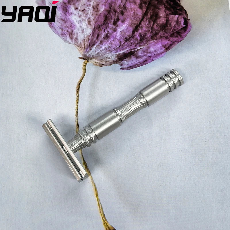 2026 New Arrival！Yaqi Ghost Safety Razor 316 Stainless Steel Smooth Shaving Comfortable Experience Designed Razor Zpaxo