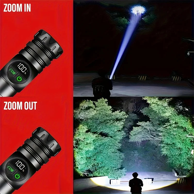 Mikenoon Rechargeable LED Tactical Flashlight – COB & Magnetic Tactical Flashlight Zpaxo