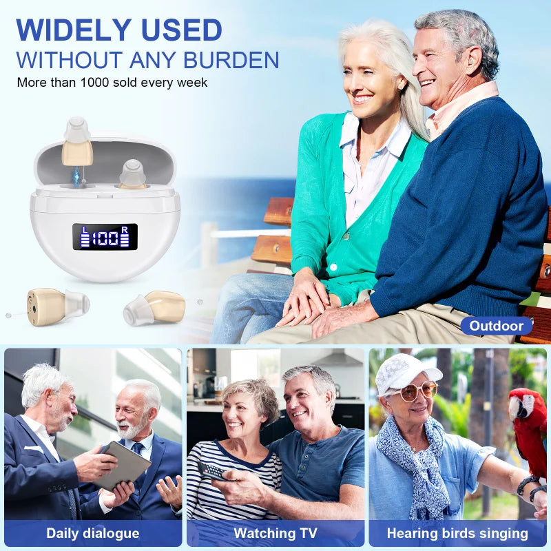 Rechargeable Hearing Aid Elderly Noise Reduction Function Digital