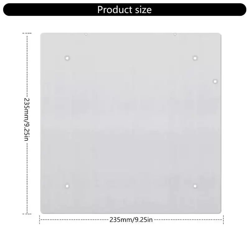 652F Printer Heated Bed Spring Steel Sheet 235X235mm Metal Build Plate Optional Base for K1 Enhances Stability Zpaxo