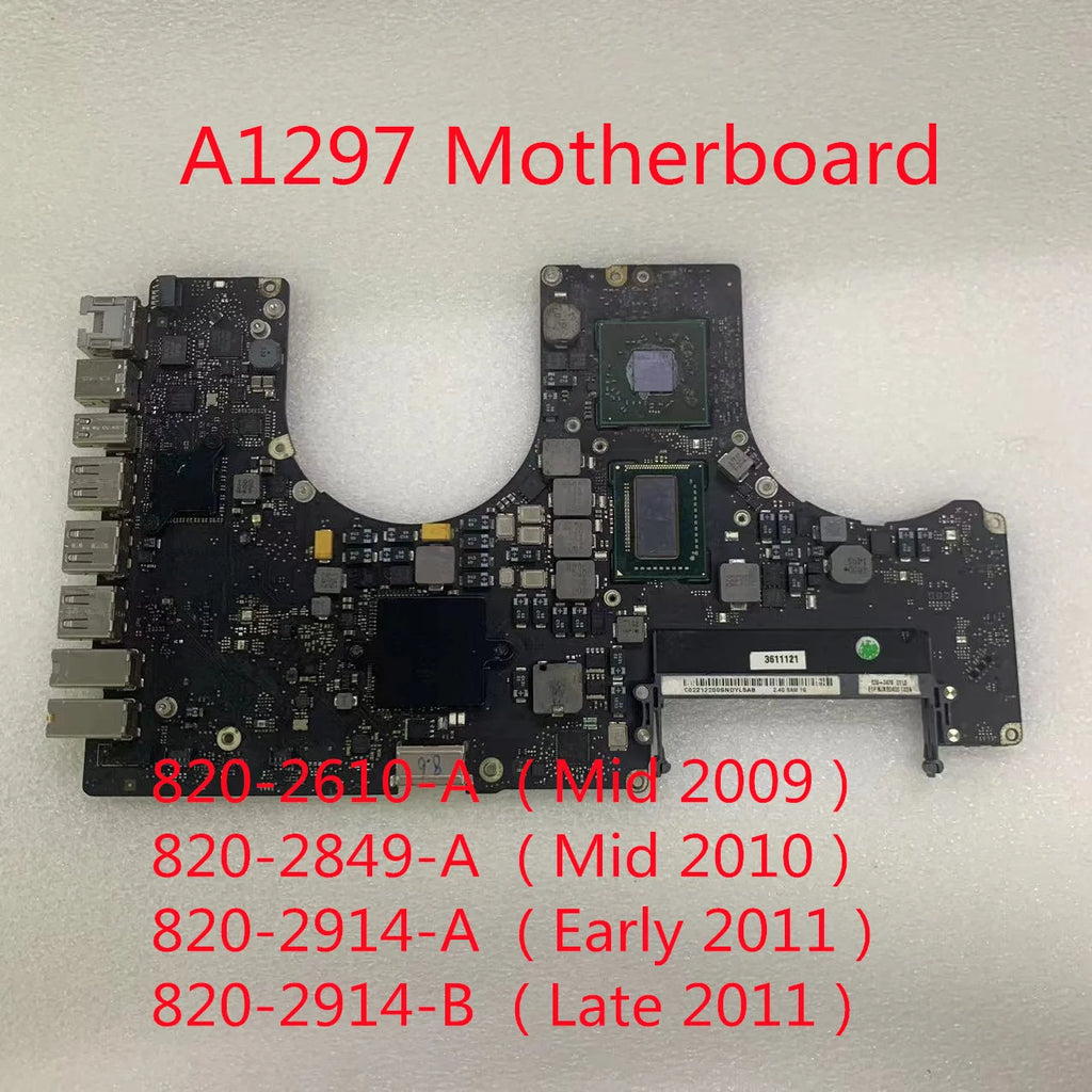 A1297 Motherboard Macbook 17 Logic Board 820-2610-A B 820-2849-A
