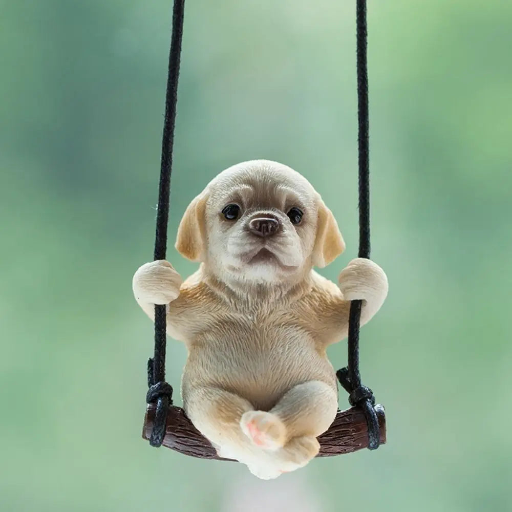 Trend Swing Dog Auto Interior Accessories Decoration Sunglasses Car Pendant Bulldog Resin Car Hanging Gift Zpaxo style 3