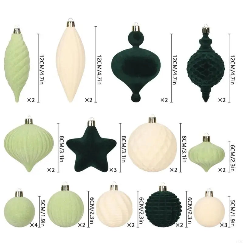 Velutinous Textured Holiday Ornamentation Strong Plastic Christmas
