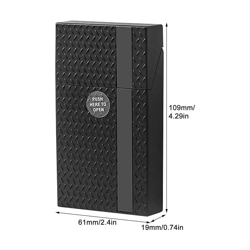 Cigarettes Case Holder Cigarettes Carrying Box For 20-piece Slim Cigars Small Cigarettes Container Cigarettes Protective Case Zpaxo black China Mainland