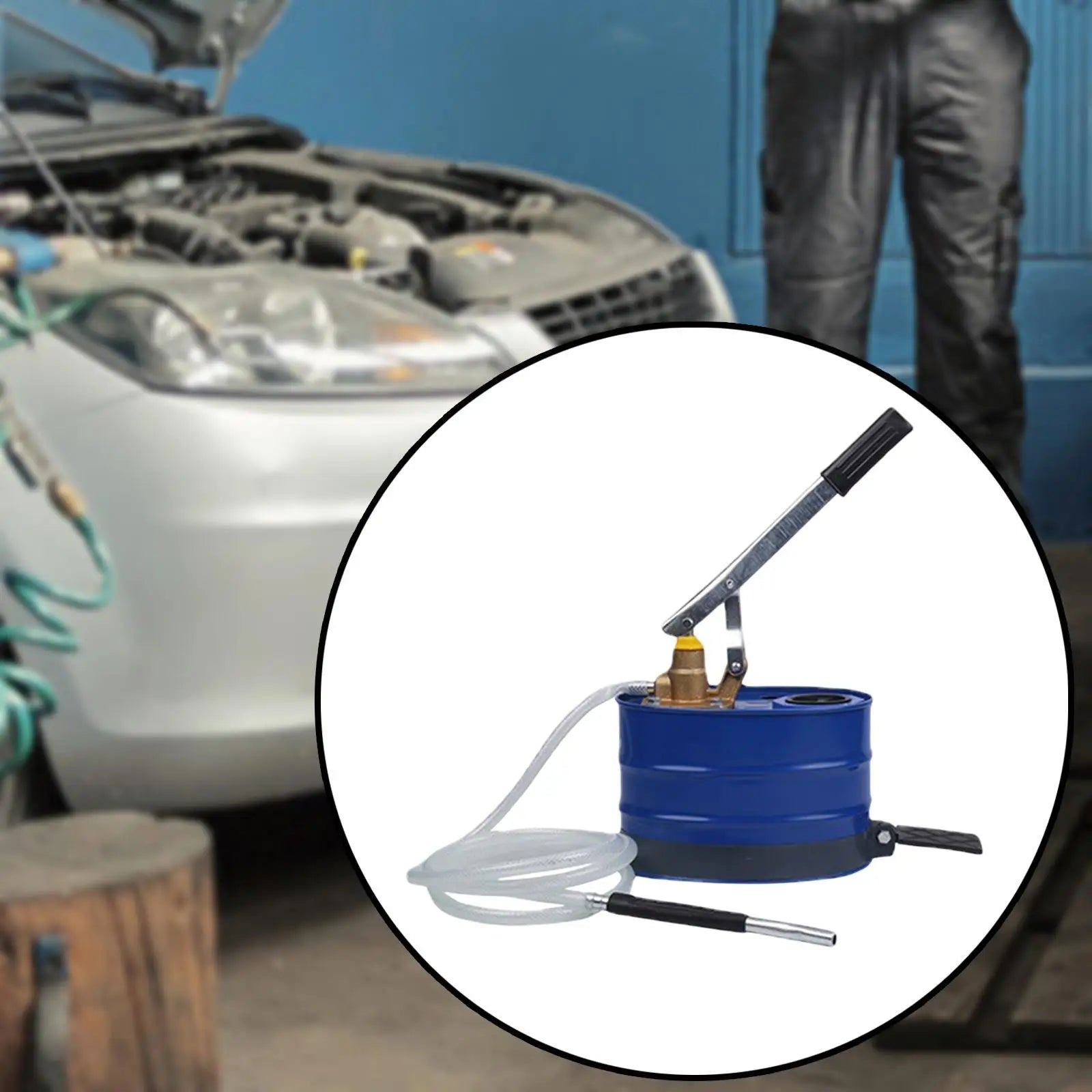 5L Oil Filling Barrel Crank Gearbox Oil Filler 5L Thickened Manual Oil Pump Filler for Vehicle Transmission Oil Filling Pump Zpaxo