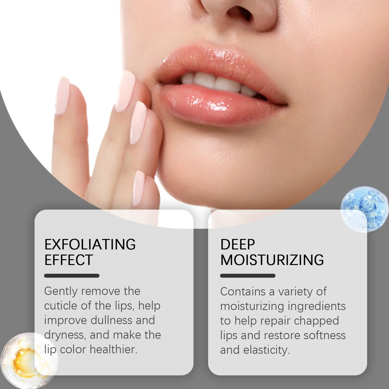 Lip Scrub Exfoliator Hyaluronic Acid Moisturizing Dead Skin Removal Fade Lip Lines Reduce Melanin Nourishing Chapped Lip Care Zpaxo