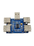 652F Hi-Speed USB 2.0 HUB Controller 4 Ports USB Expansion Module 5V 500mA 480 Zpaxo CN
