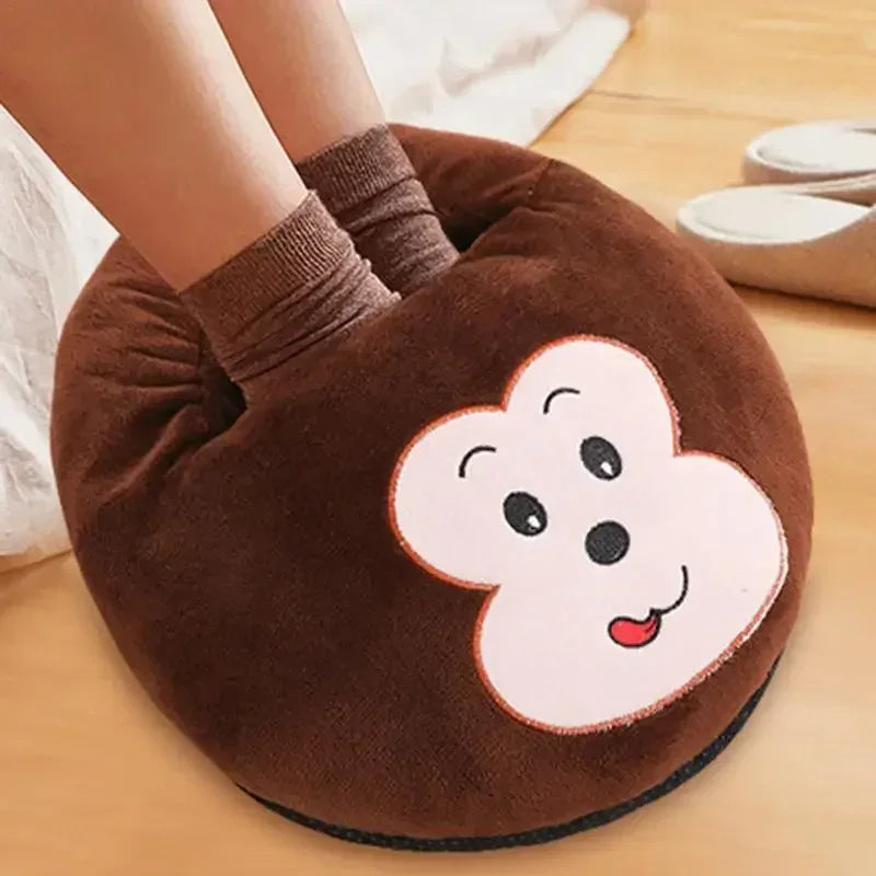 USB Electric Foot Warmer – Plush Heated Feet Cover for Home Electric Foot Warmer Zpaxo