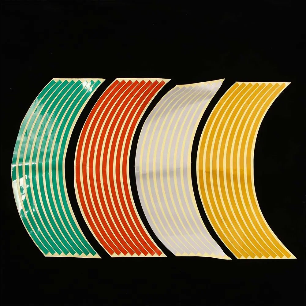 Stickers Reflective Stripes Motorcycle Stickers Wheel Rim Tape Motorcycles Wheel Sticker Rim Stripe Tape Reflective Sticker Zpaxo