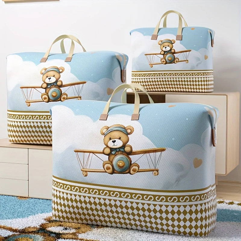 Large Quilt Storage & Travel Bag – Oxford Cartoon Organizer Quilt Storage Bag Zpaxo