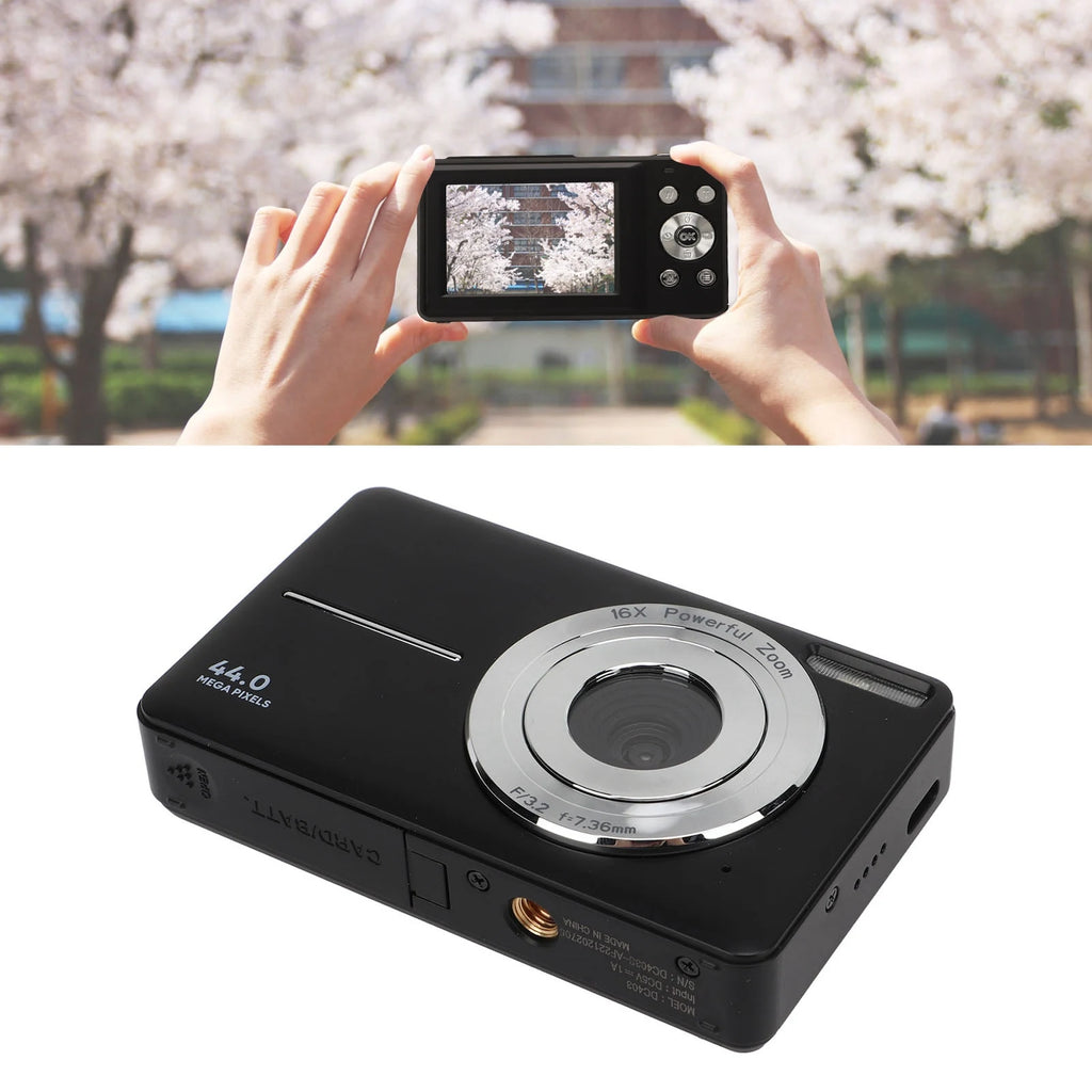 Digital Camera HD 1080P 44M 16X Zoom Autofocus Screen Portable Pocket