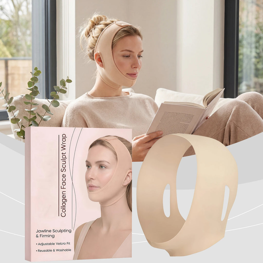 V Line Facial Contour Lifting Care Strap Soft Stretch Face Wrap Improve Jaw Line Invisible Breathable Beauty Tool Daily Care Zpaxo