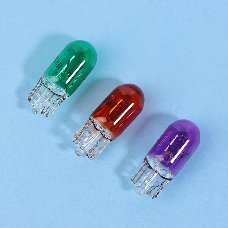 24V 1 2W T5 12V 5W T10 Glass Light Bulb Dashboard Instrument Panel Zpaxo