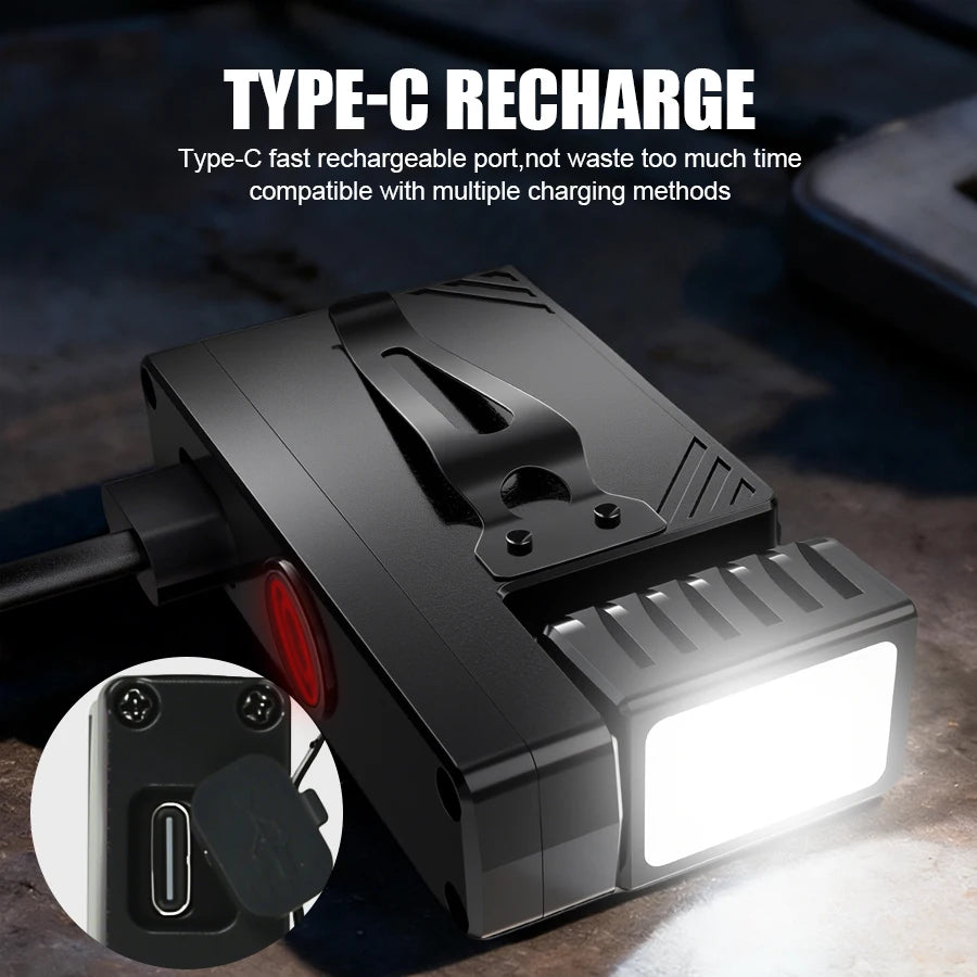 Mini EDC Flashlight 800LM – 5-Mode LED, Magnetic Clip, USB-C EDC Flashlight Zpaxo