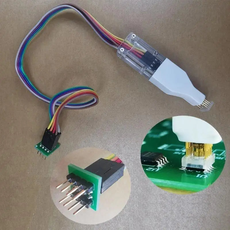 652F Sop8 Download Burn Write Probe Spring Needle SOP8 Chip Flash Burners Cable Zpaxo