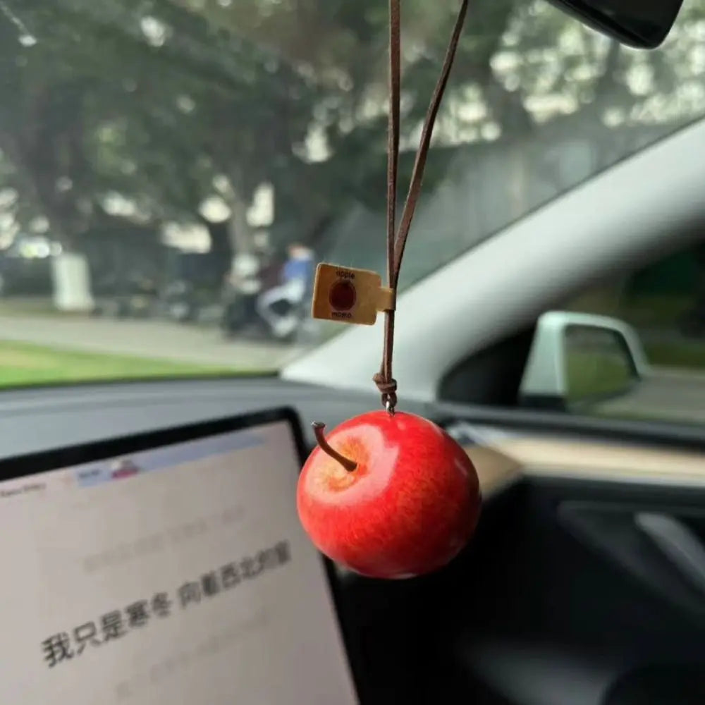 Stress-relief Design Fruit Shaped Car Ornament Decoration Bag Zpaxo