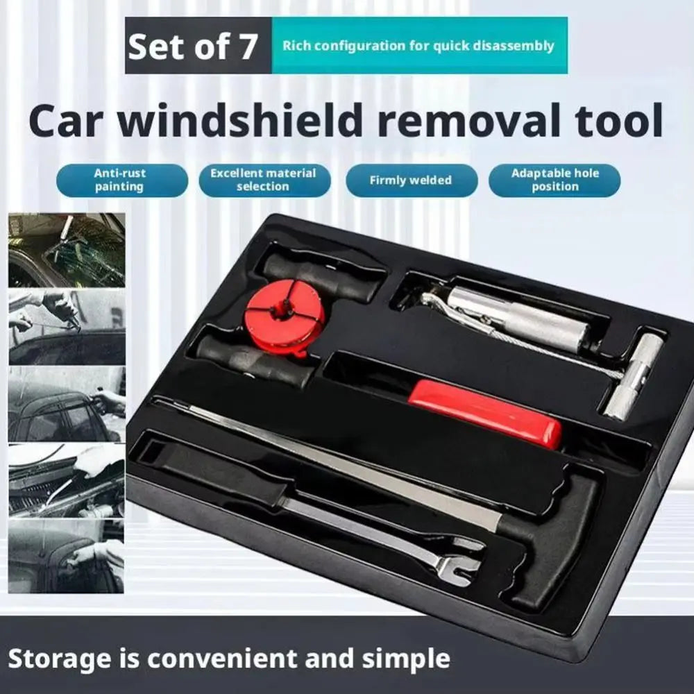 Universal Auto Glass Removal Tools Alloy Steel Labor-saving Zpaxo