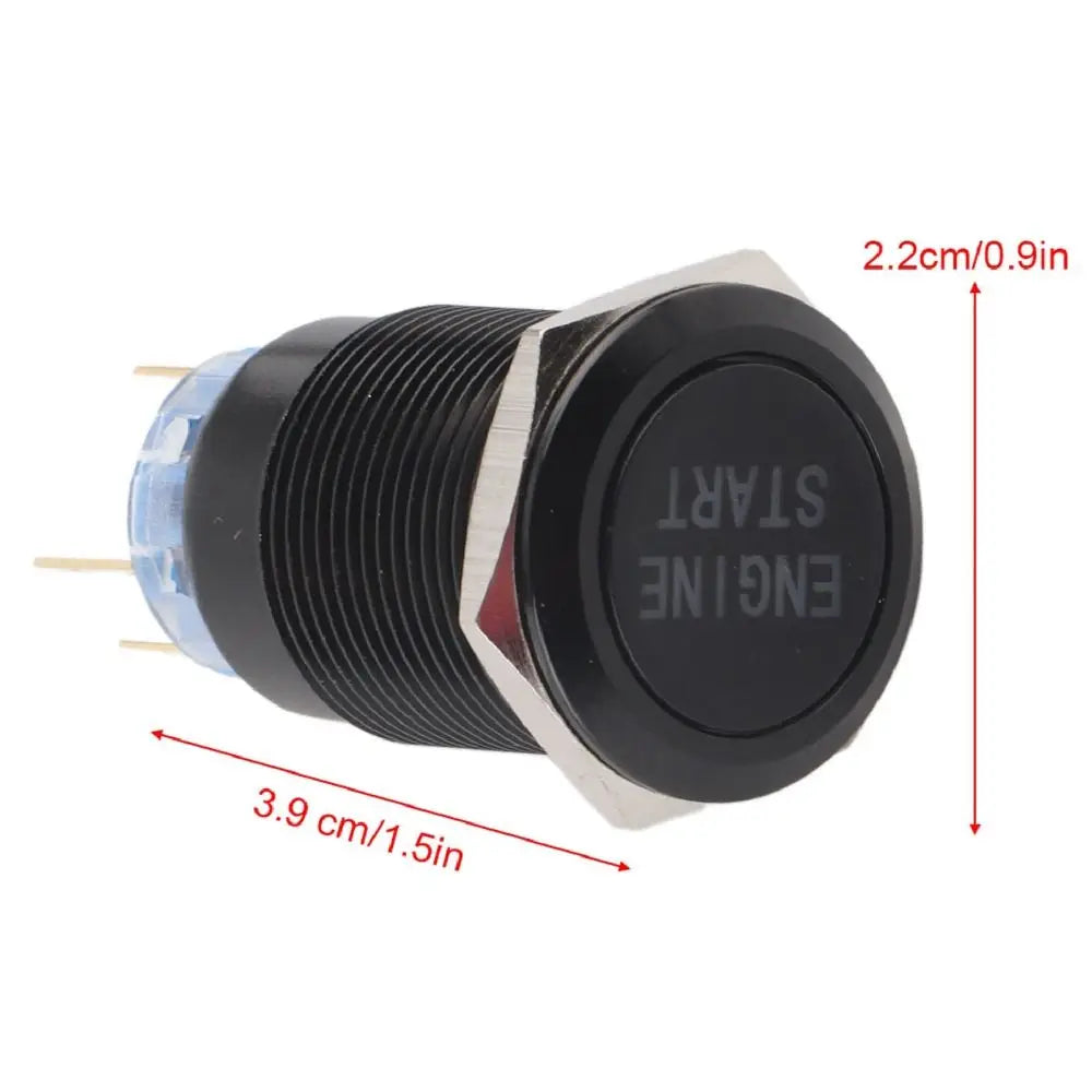 12V Waterproof Engine Start Button Zinc-aluminium Alloy Ignition Zpaxo
