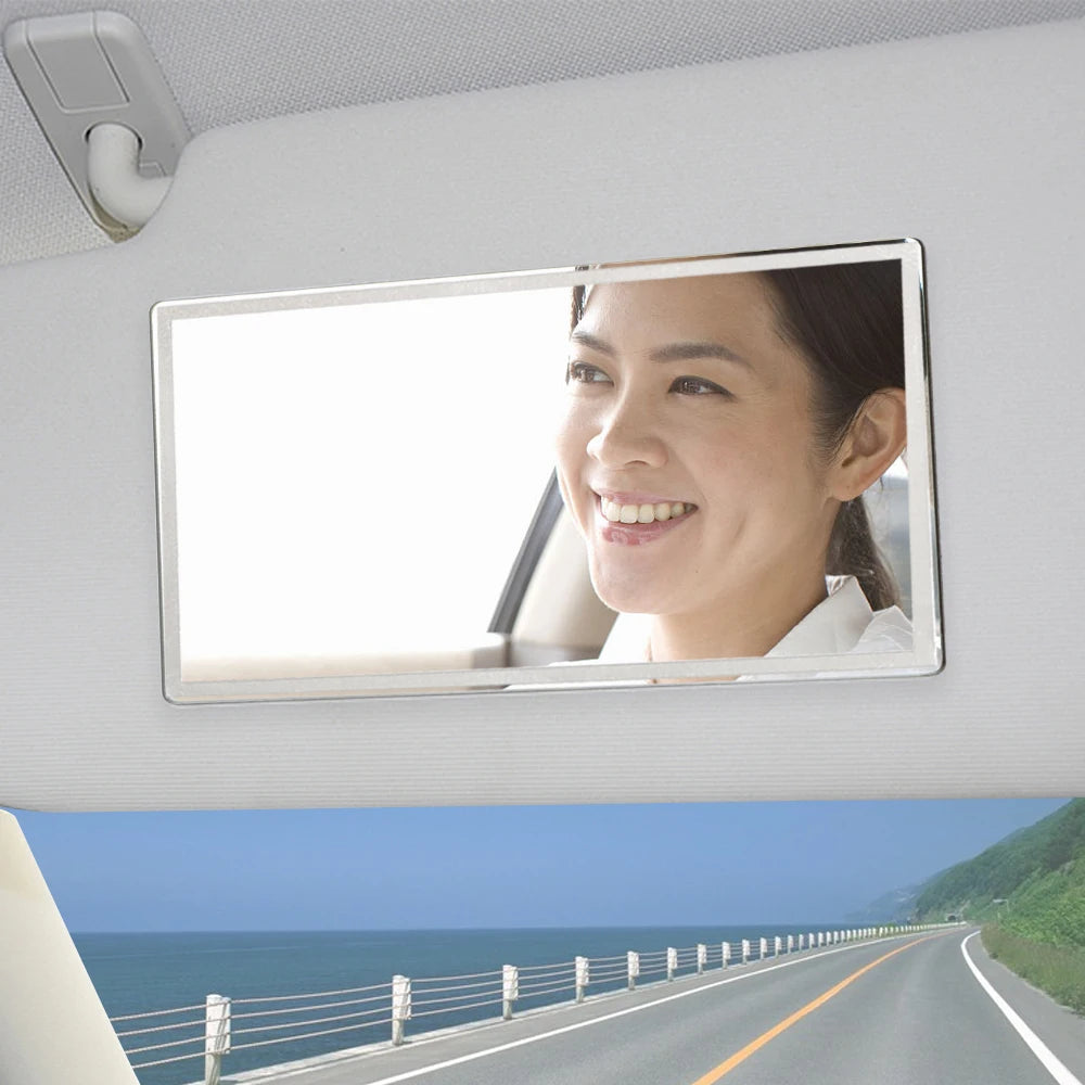 Portable Car Makeup Mirror Auto Sun-shading Visor HD Mirrors