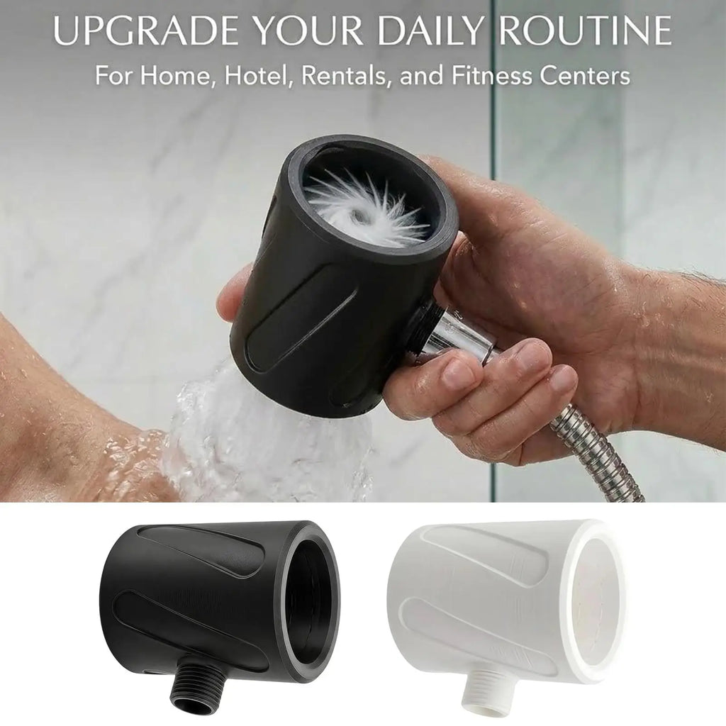 3D Printed Men Handheld Shower Head High Pressure Spiral Nozzle Flushing Massage Circular Shower Head Shower Accessories 1PC Zpaxo