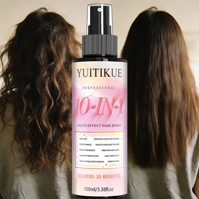 YUITIKUE 10-in-1 Hair Spray – Heat Protection & Frizz Control Hair Treatment Spray Zpaxo
