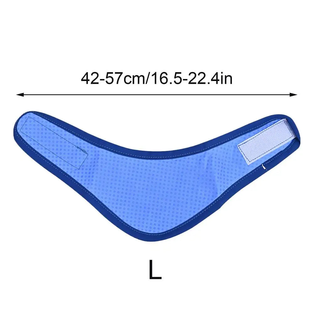Summer Dog Cooling Ice Scarf Cool Towel Quick Release Pet Clothes Zpaxo L