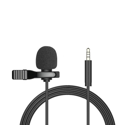 1.5m Mini Portable Lavalier Microphone Condenser Clip-on Lapel Mic Wired USB 3.5mm Type C Microphone For Laptop PC DSLR Camera Zpaxo 3.5mm