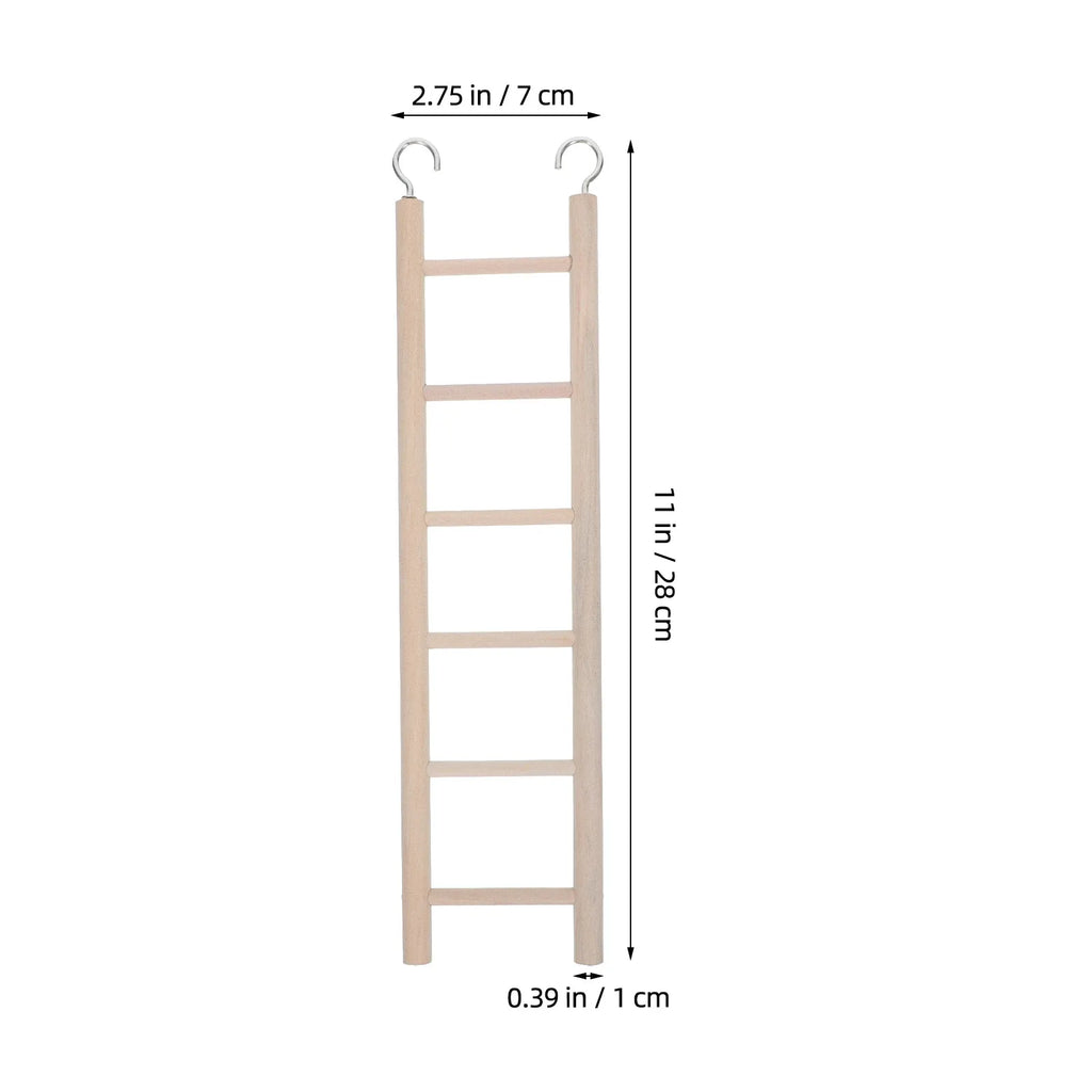 Cockatiel Parrot Ladder Wooden Swing Hanging Suspension Bridge