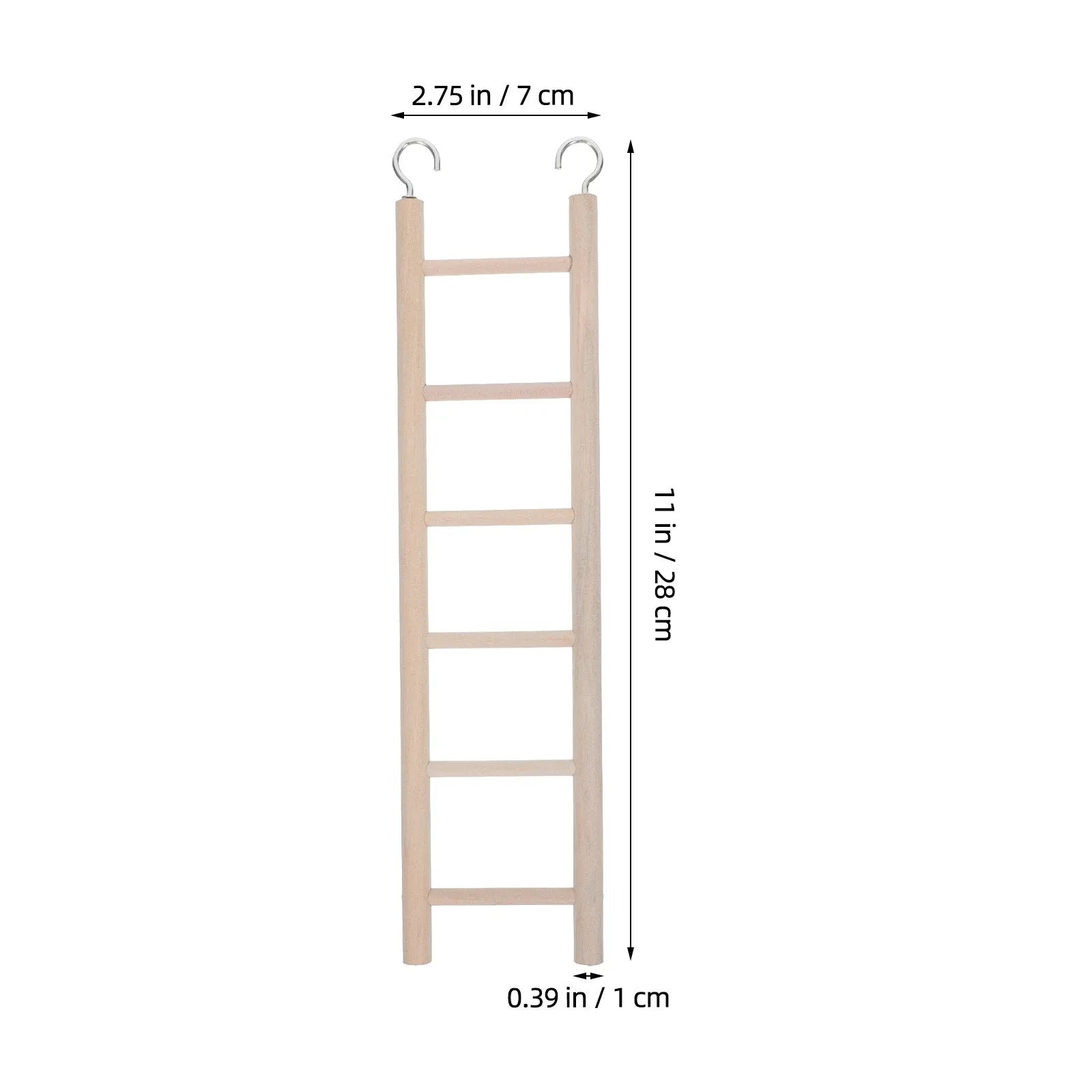Cockatiel Parrot Ladder Wooden Swing Hanging Suspension Bridge