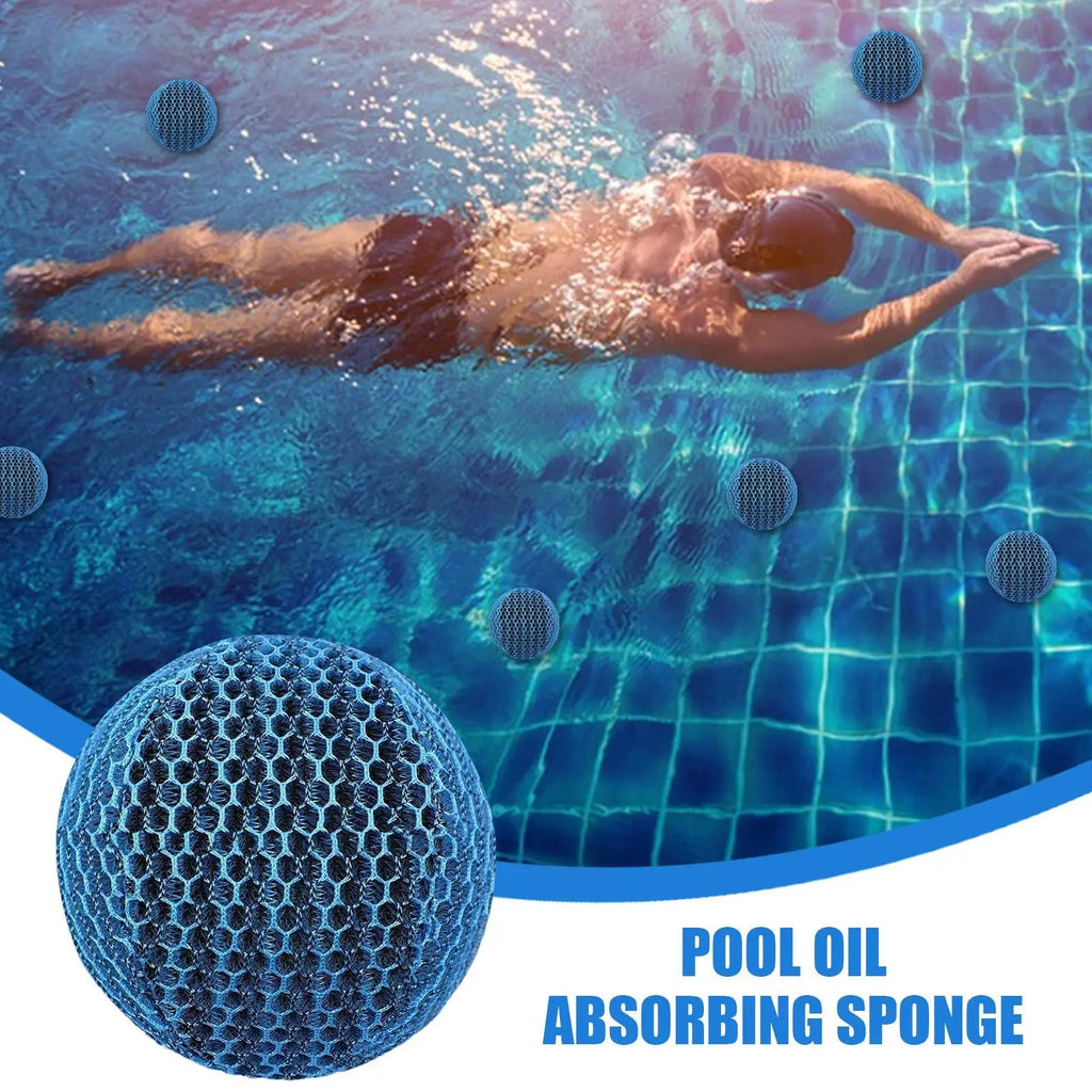 Scum Absorber for Spa Hot Tub Grease Cleaner Balls Hot Tub Oil Absorber for Sunscreen Pollen Gnat Residential Commercial Zpaxo